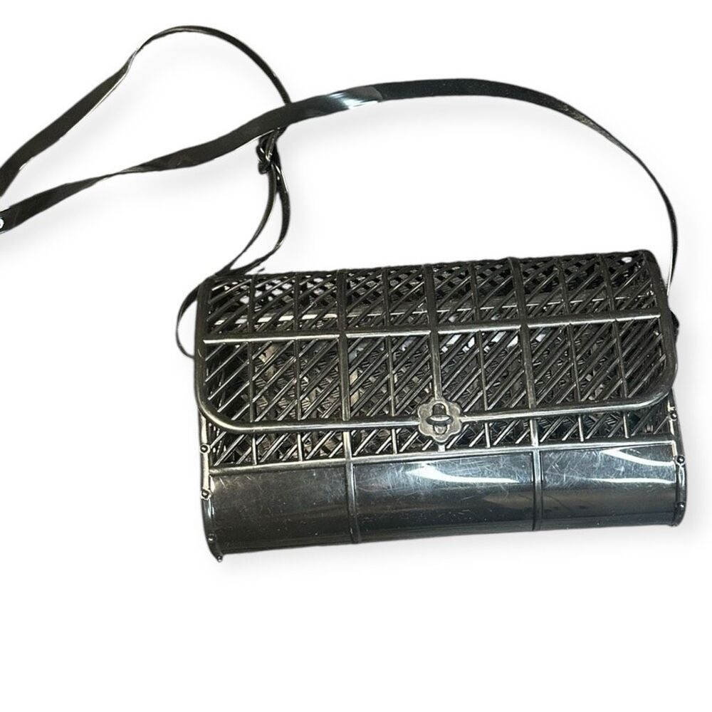 UNBRANDED Women’s Black Cage Crossbody Purse